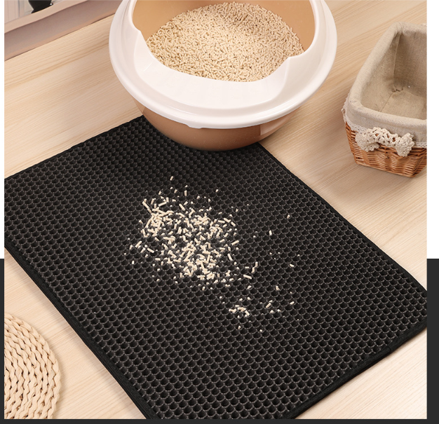 Pet Cat Litter Mat Pet Supplies EVA Double Cat Litter Mat - PetsLoveStory®