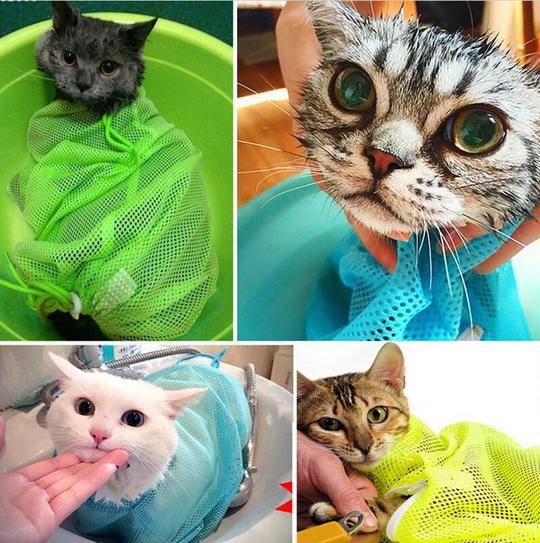 Cat Multifunctional Washing Shower, Pet Nail Trimming Bag - PetsLoveStory®