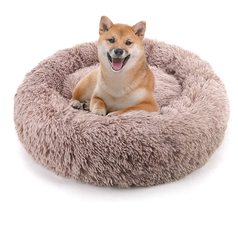 Doghouse plush round pets keep warm in autumn and winter - PetsLoveStory®