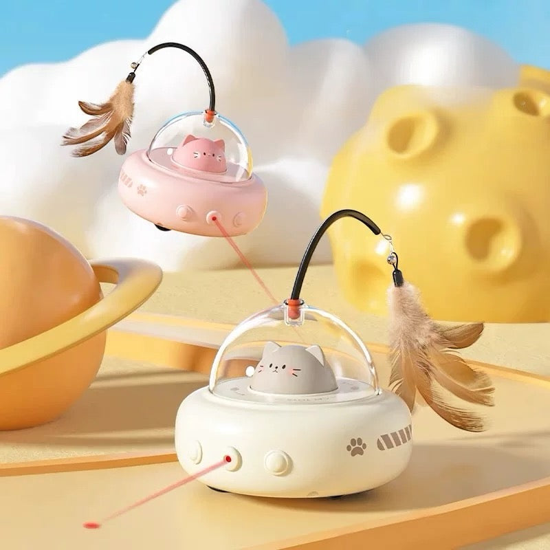 Cat SpaceShip Automatic Toy - PetsLoveStory®