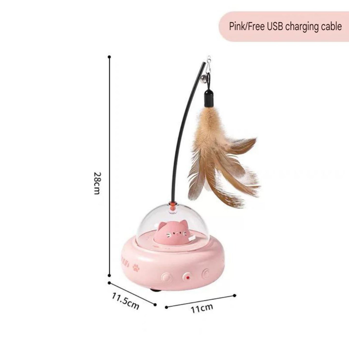 Cat SpaceShip Automatic Toy - PetsLoveStory®