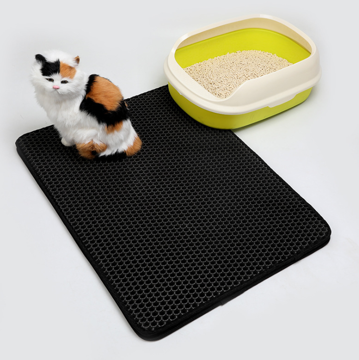 Pet Cat Litter Mat Pet Supplies EVA Double Cat Litter Mat - PetsLoveStory®