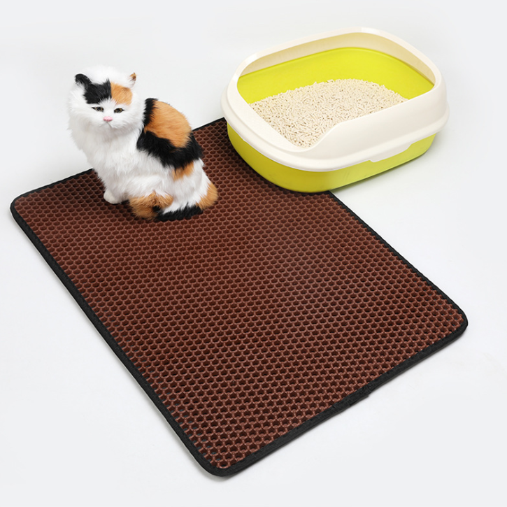 Pet Cat Litter Mat Pet Supplies EVA Double Cat Litter Mat - PetsLoveStory®
