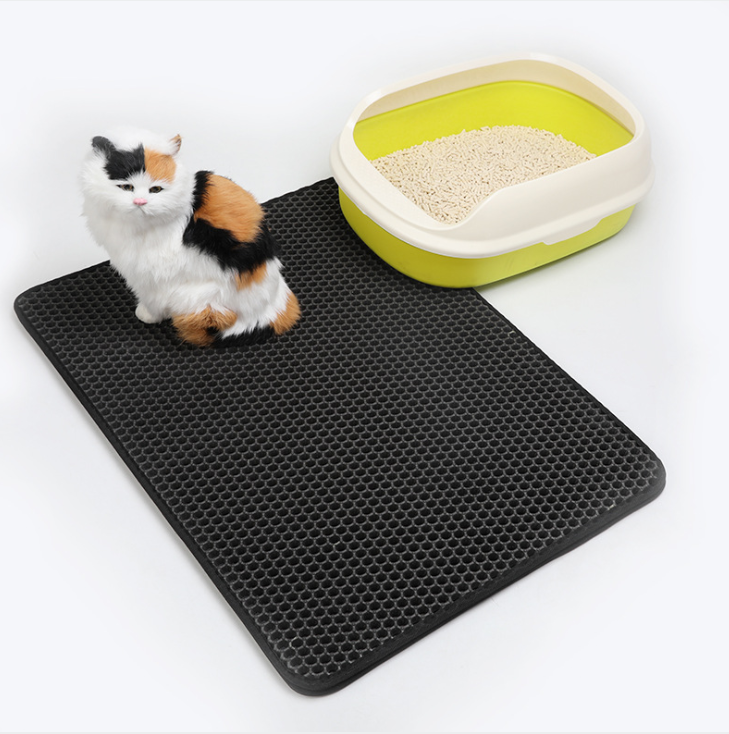 Pet Cat Litter Mat Pet Supplies EVA Double Cat Litter Mat - PetsLoveStory®