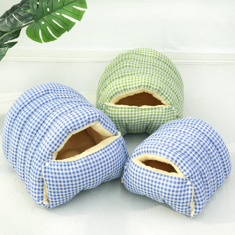 Cama aconchegante estilo caverna com capa removível e lavável
