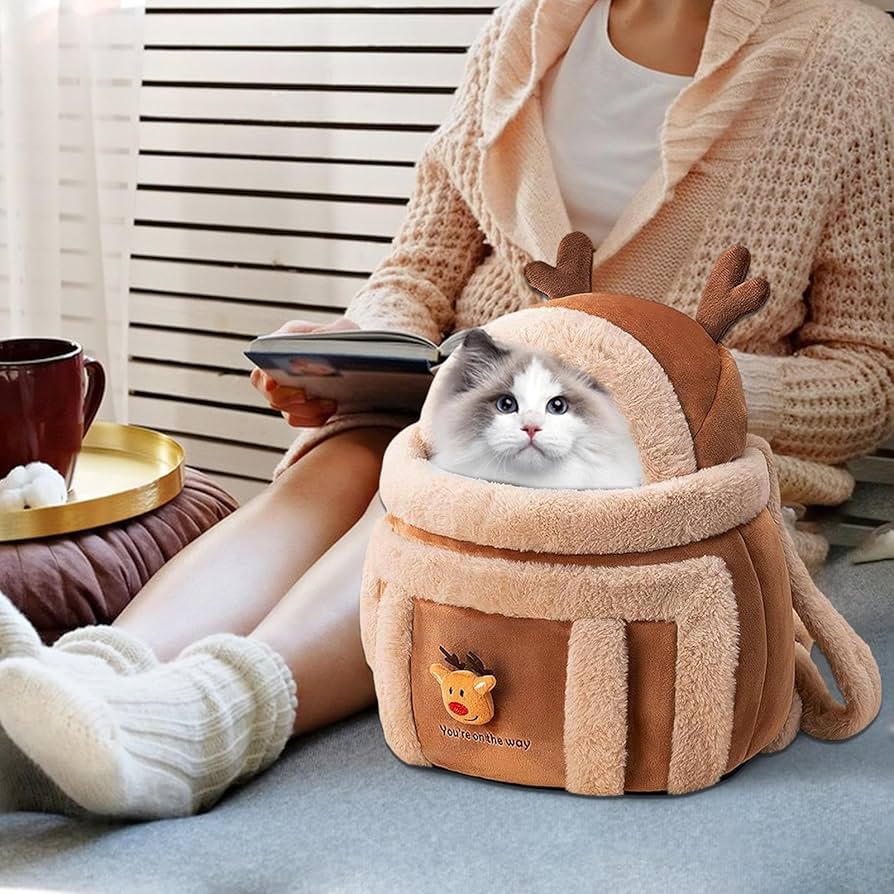 Dog Carrier Cage Winter Warm Cat Travel Bag Portable Carrier Backpack - PetsLoveStory®