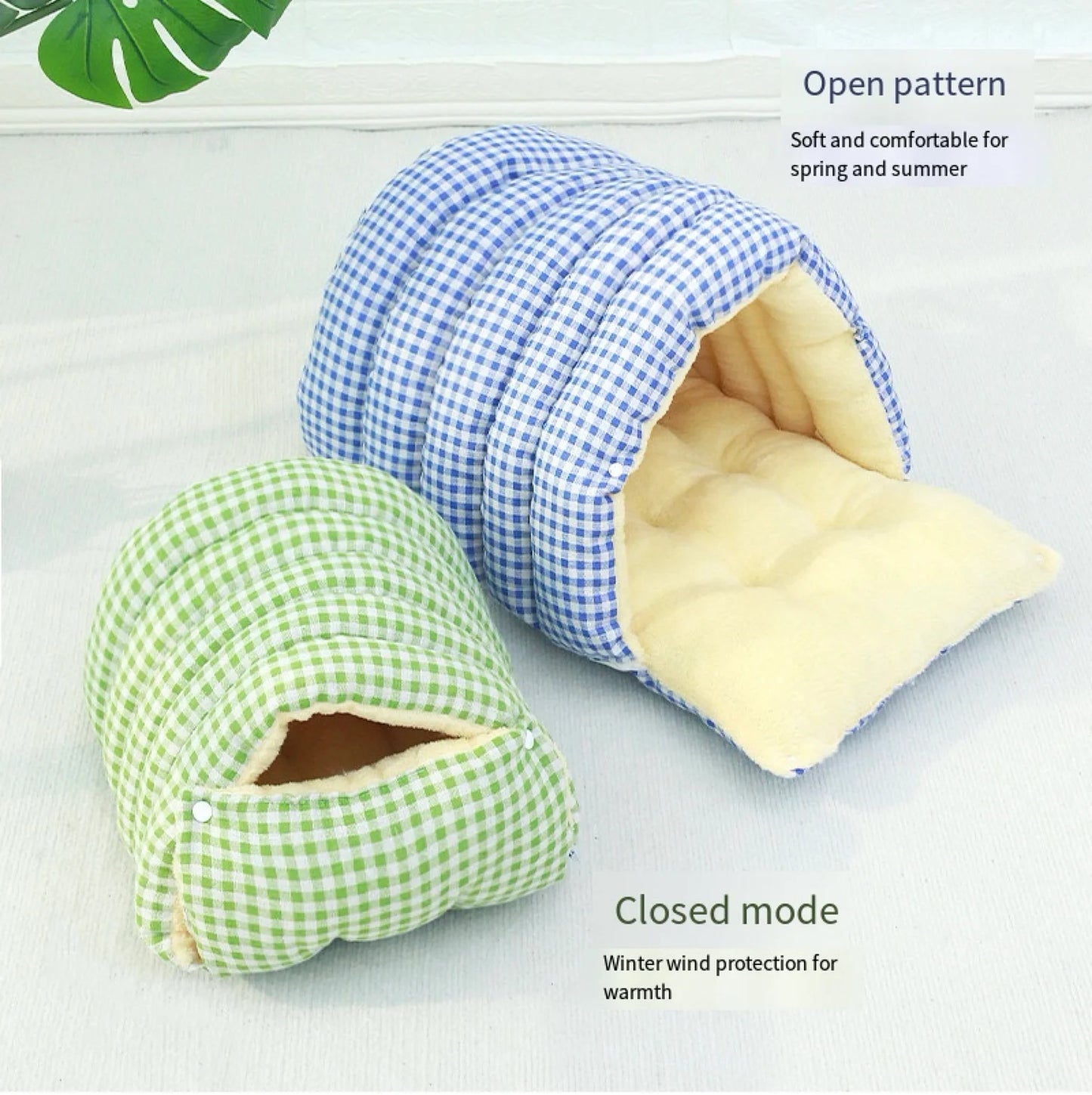 Cama aconchegante estilo caverna com capa removível e lavável