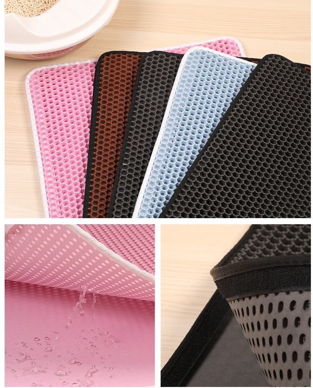Pet Cat Litter Mat Pet Supplies EVA Double Cat Litter Mat - PetsLoveStory®