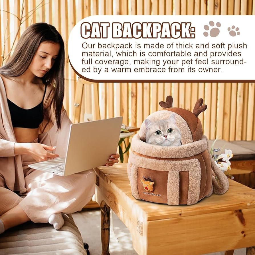 Dog Carrier Cage Winter Warm Cat Travel Bag Portable Carrier Backpack - PetsLoveStory®