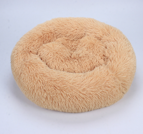 Doghouse plush round pets keep warm in autumn and winter - PetsLoveStory®