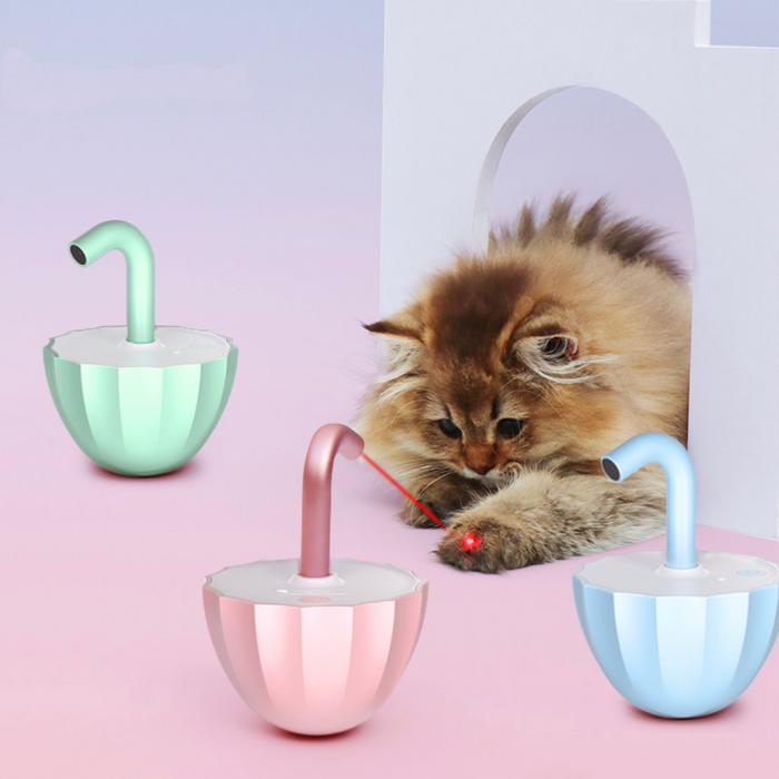Automatic Cat Laser Toy Tumbler Design Pointer 360°Irregular Rotation - N02 - PetsLoveStory®