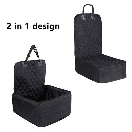 Pet Dog Car Seat Cover 2 In 1 Dog Car Protector Transporter Waterproof - PetsLoveStory®