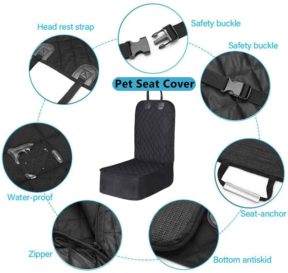Pet Dog Car Seat Cover 2 In 1 Dog Car Protector Transporter Waterproof - PetsLoveStory®