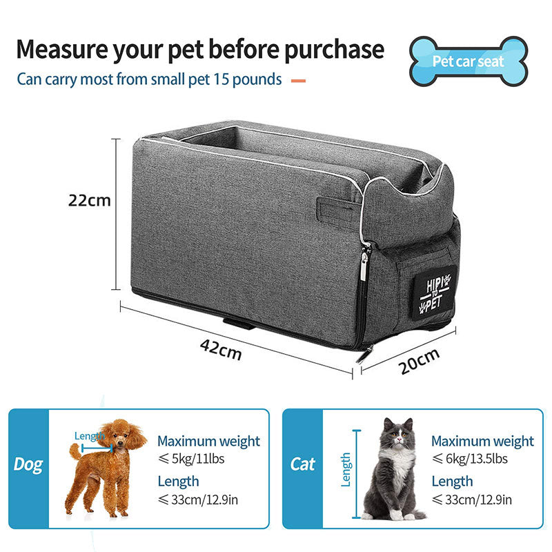 Portable Pet Dog Car Seat Central Control Nonslip Dog Carriers Safety - PetsLoveStory®