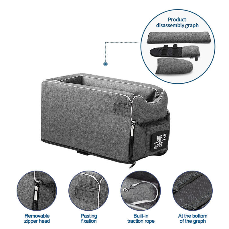 Portable Pet Dog Car Seat Central Control Nonslip Dog Carriers Safety - PetsLoveStory®