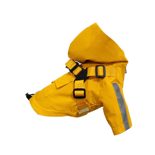 Puppy Raincoat Hooded Design Waterproof with Traction Ring High - PetsLoveStory®