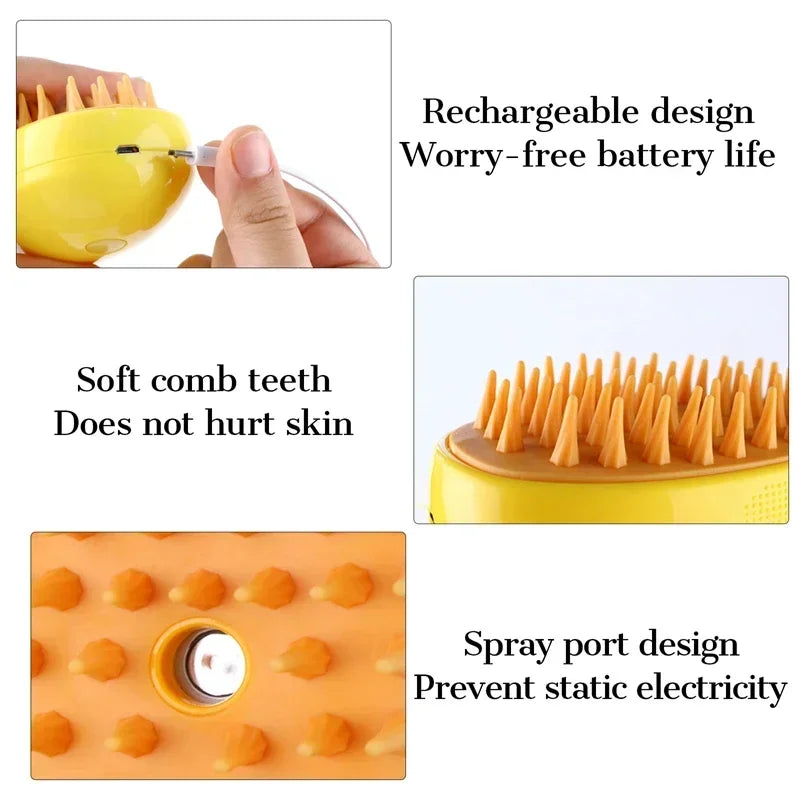 PetsLoveStory® 3 in 1 Cat Brush - PetsLoveStory®
