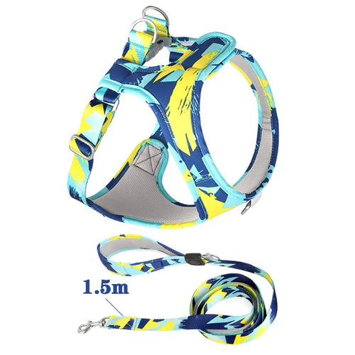 New Dog Cat Harness Adjustable Vest Walking Lead Leash For Puppy Dogs - PetsLoveStory®
