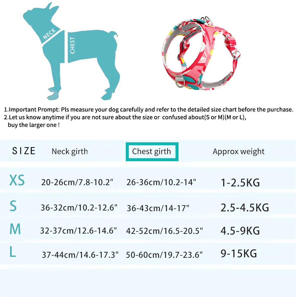 New Dog Cat Harness Adjustable Vest Walking Lead Leash For Puppy Dogs - PetsLoveStory®