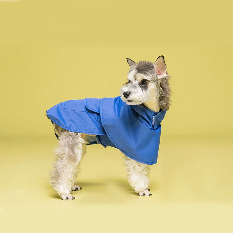 Pets Dog Clothes Hooded Pet Raincoats Strip Dogs Rain Coat - PetsLoveStory®