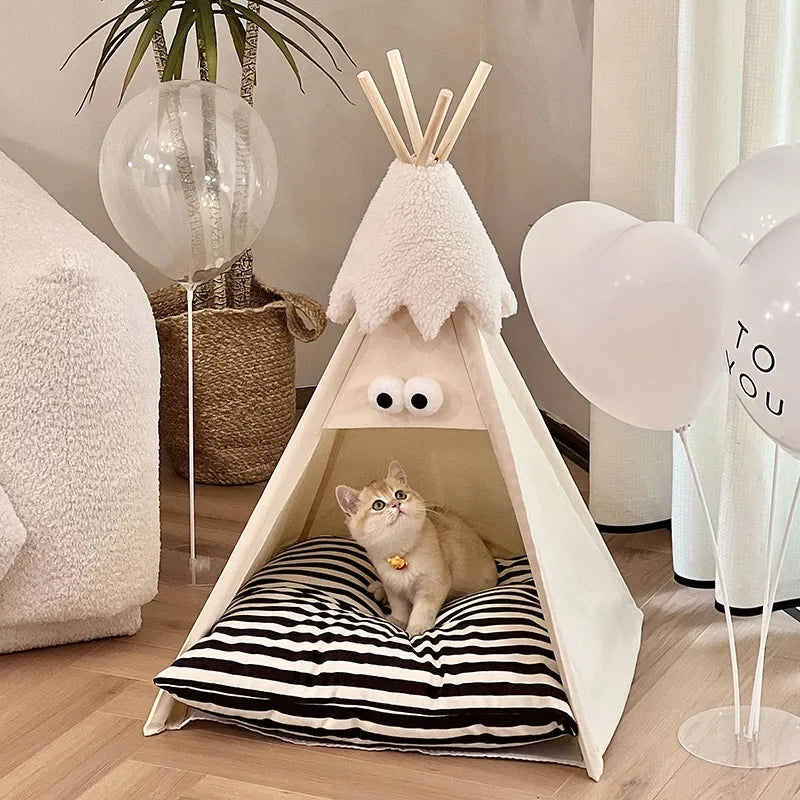 Pet Winter Tent Warm Teddy Cat Nest N03 - PetsLoveStory®