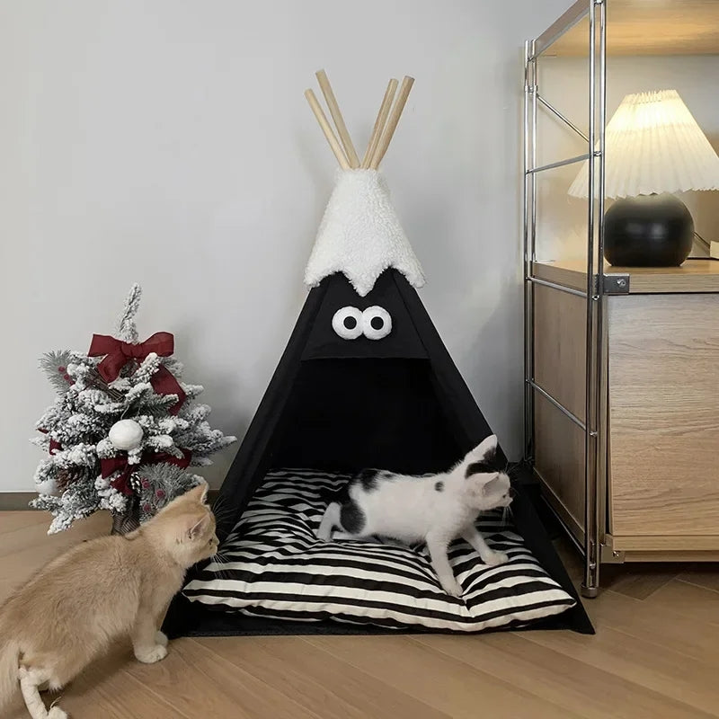 Pet Winter Tent Warm Teddy Cat Nest N03 - PetsLoveStory®