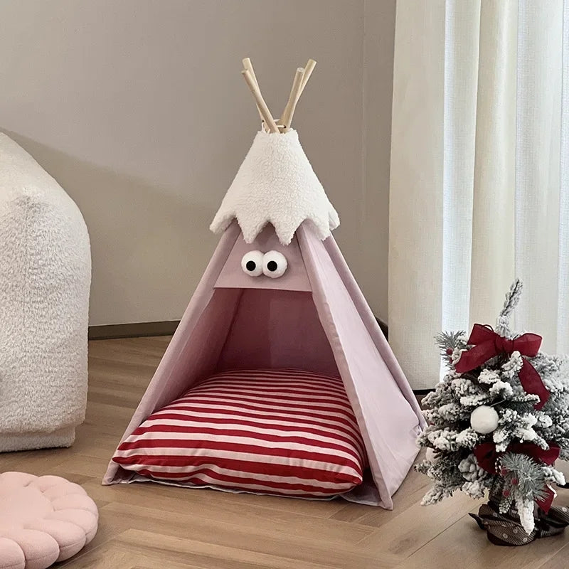 Pet Winter Tent Warm Teddy Cat Nest N03 - PetsLoveStory®
