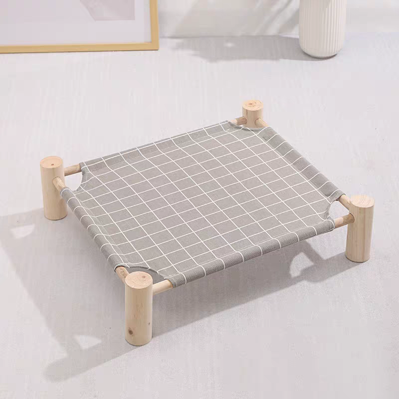Wooden Cat Camp Bed for summer - PetsLoveStory®