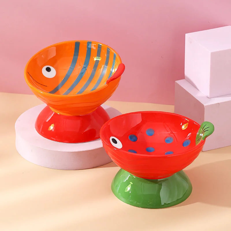 Ceramic Cat Bowl - PetsLoveStory®