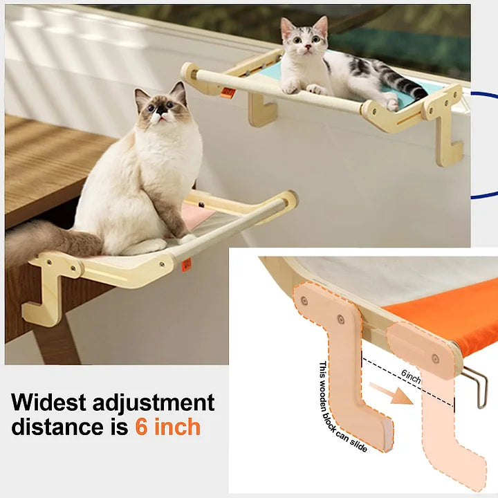 Cat Window & Side Bed Perch - PetsLoveStory®