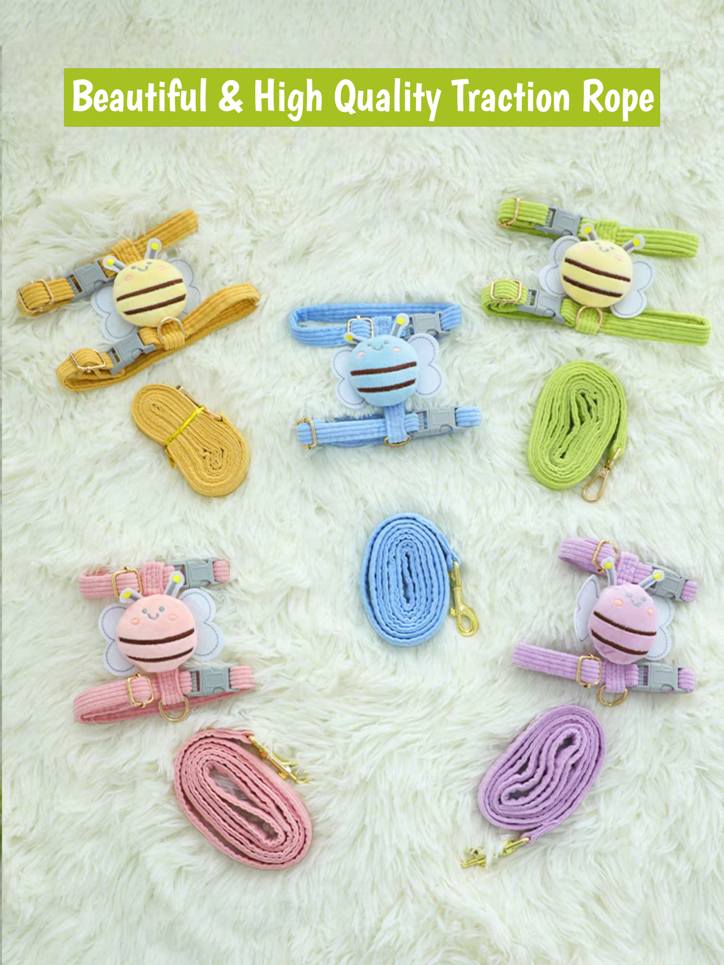 Bee Shape Cat Harness Traction Rope - PetsLoveStory®