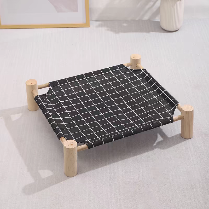 Wooden Cat Camp Bed for summer - PetsLoveStory®