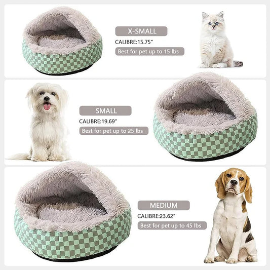 Pet Warm Diamond Quilt Closed Nest - PetsLoveStory®