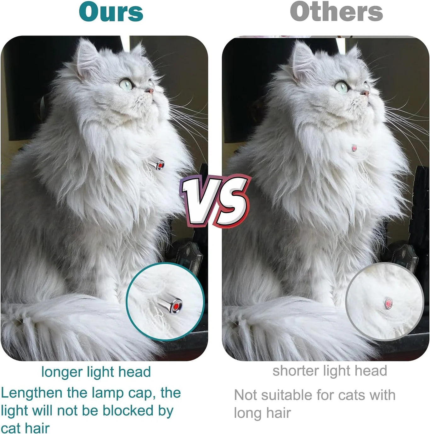 Automatic Cat Toys with LED Light,Upgraded Lengthened Light Head - PetsLoveStory®