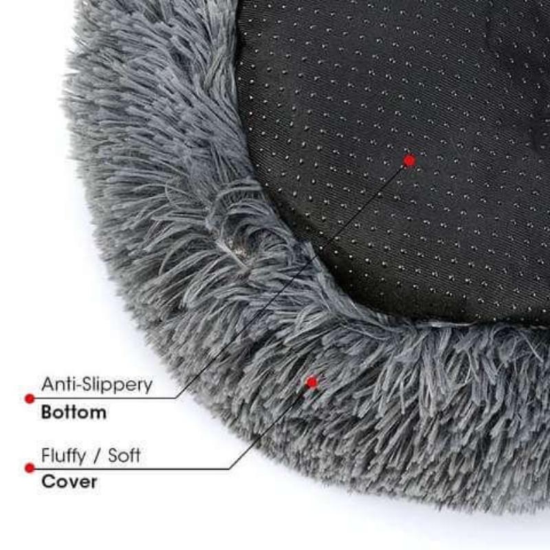 Doghouse plush round pets keep warm in autumn and winter - PetsLoveStory®