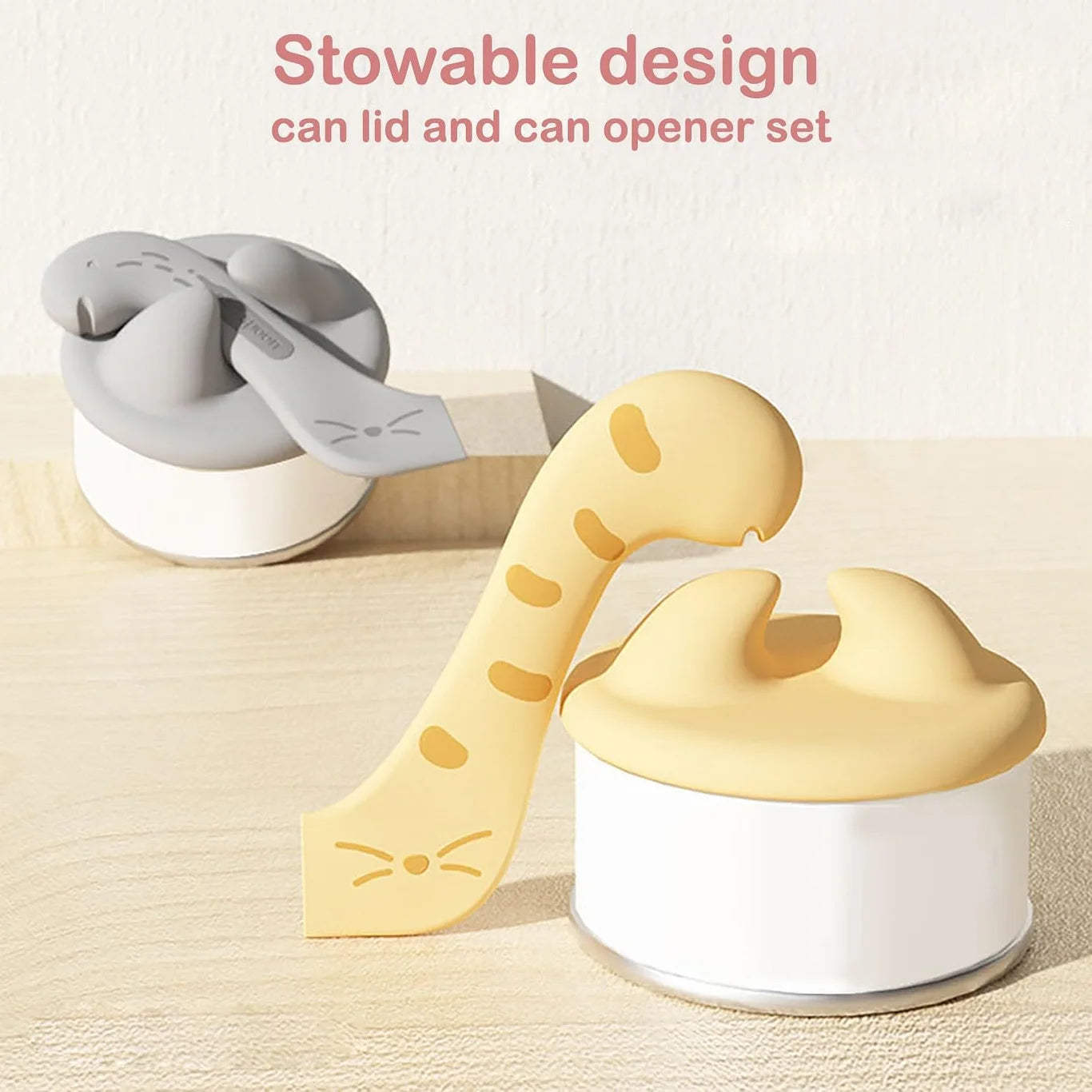 Pet Food Can Lid& Can Opener,Cat Food Spoon for Wet Food - PetsLoveStory®