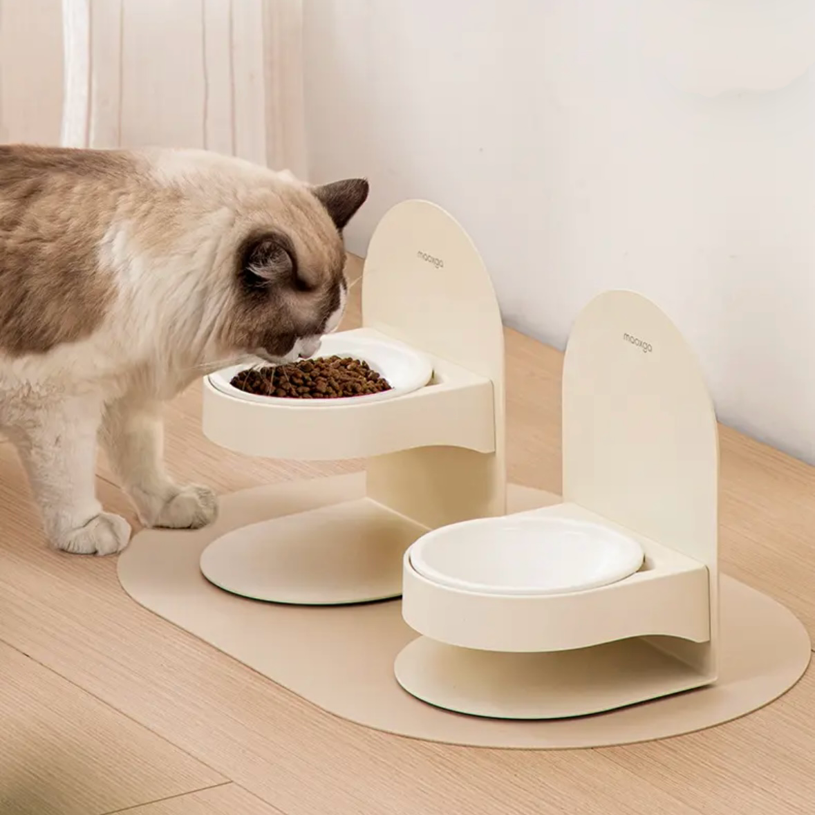 Ceramic cat feeder best sale