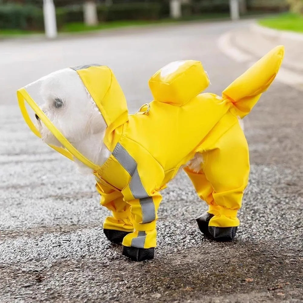 Full-coverage raincoat with back bag - PetsLoveStory®