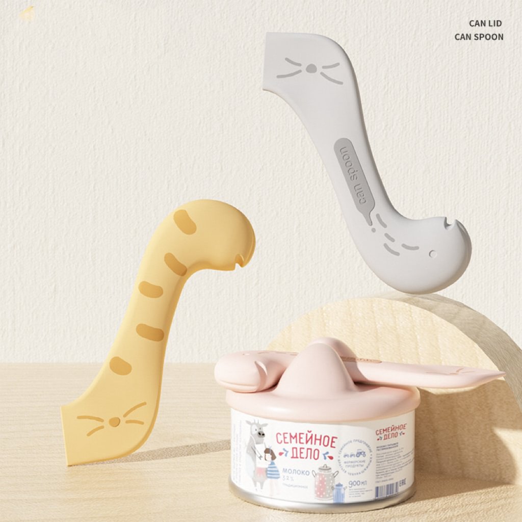 Pet Food Can Lid& Can Opener,Cat Food Spoon for Wet Food - PetsLoveStory®