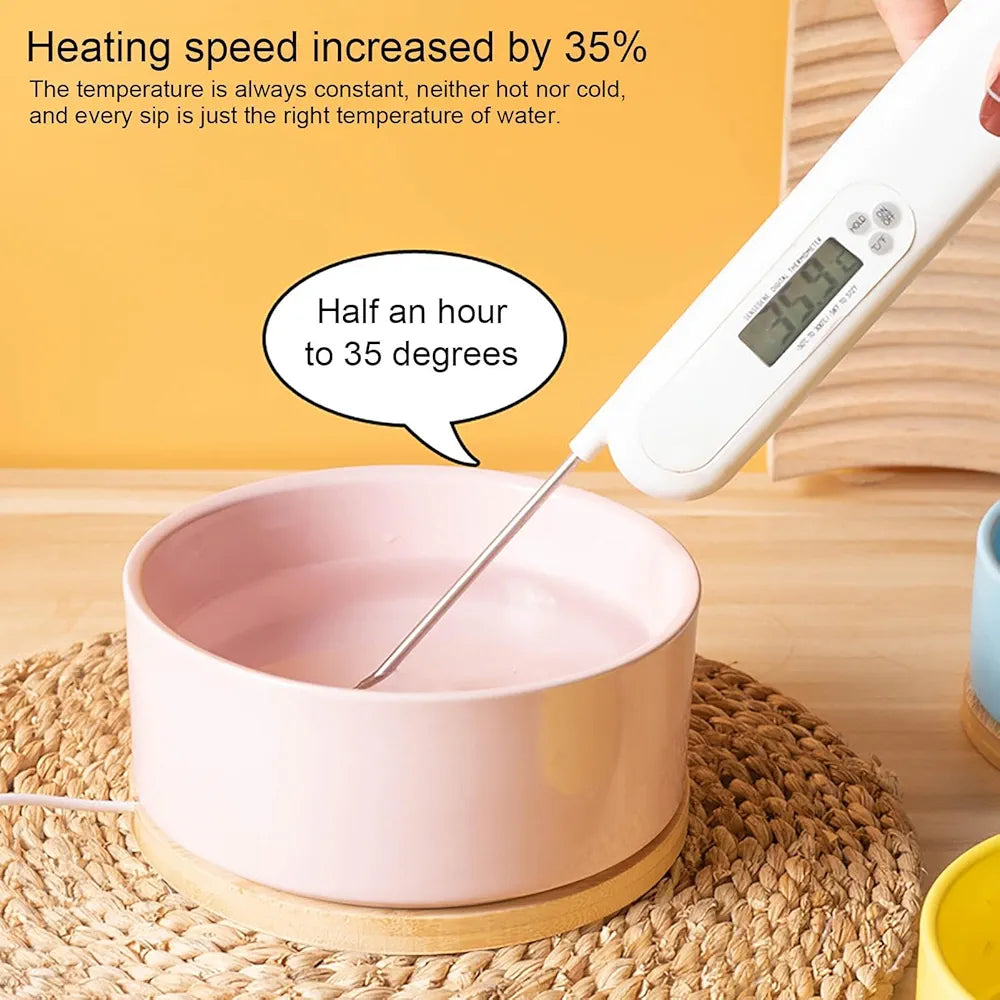 Self-Heating Thermal Pet Water Bowl - PetsLoveStory®