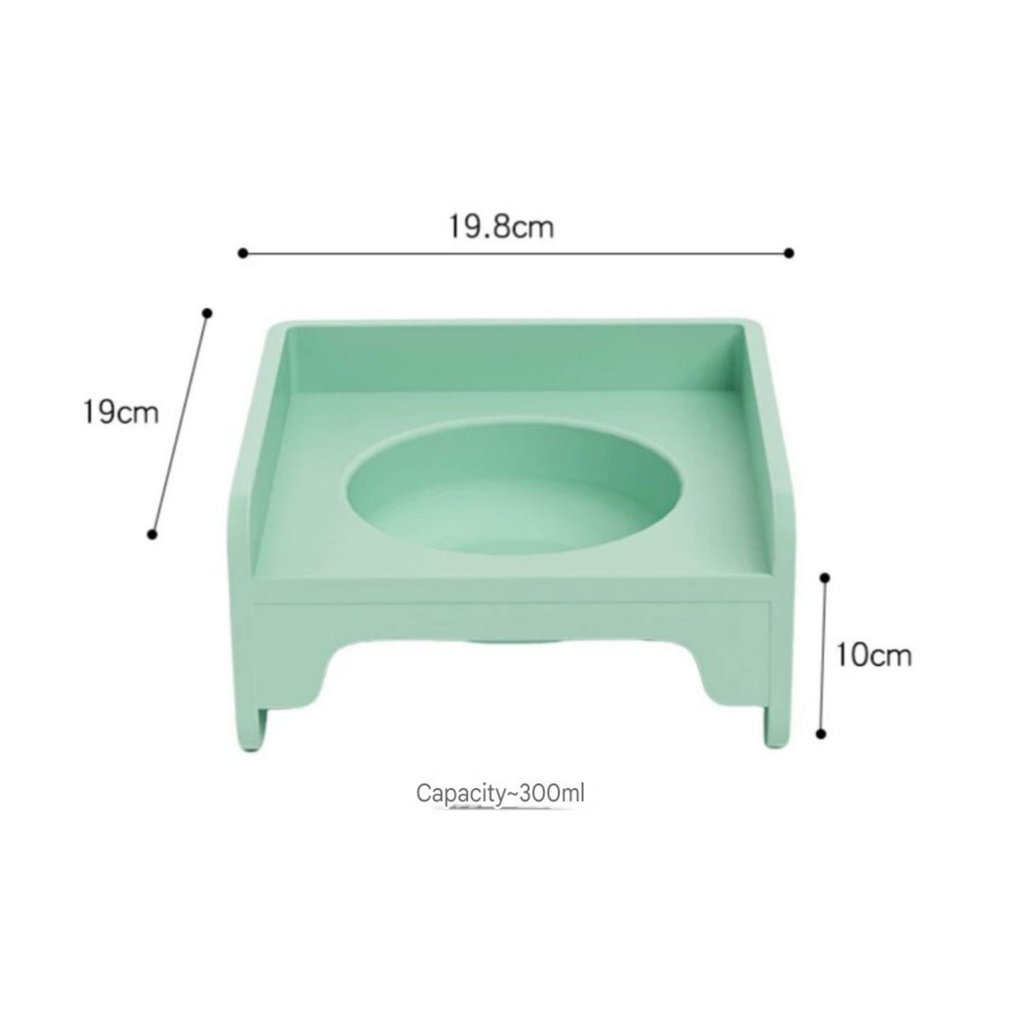 Ceramic Square bowl cat bowl - PetsLoveStory®
