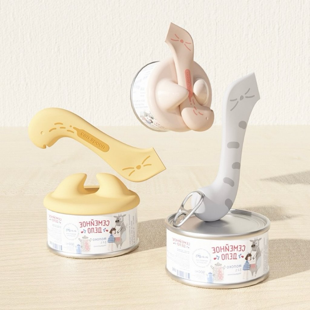 Pet Food Can Lid& Can Opener,Cat Food Spoon for Wet Food - PetsLoveStory®