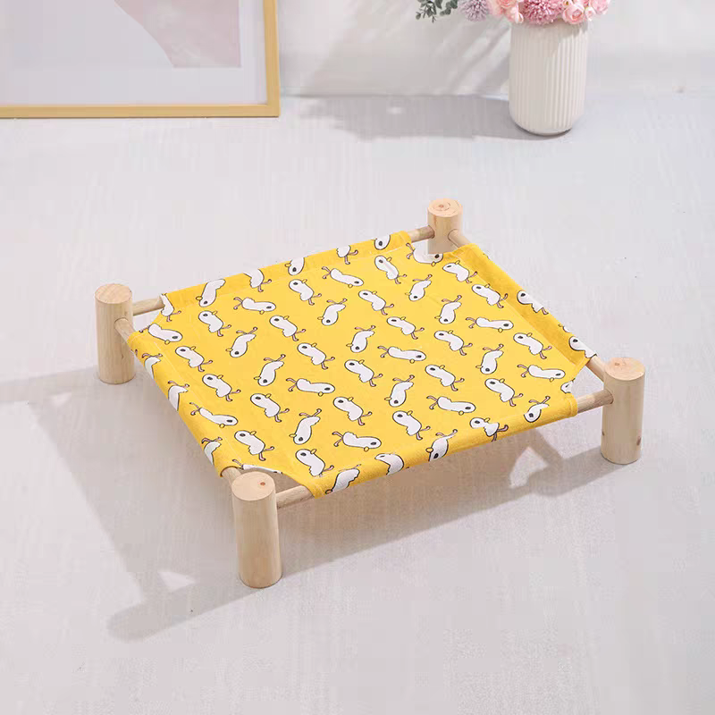 Wooden Cat Camp Bed for summer - PetsLoveStory®