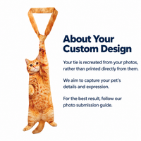 Custom Pet Tie – Your Cat, Printed on a Wearable Keepsake