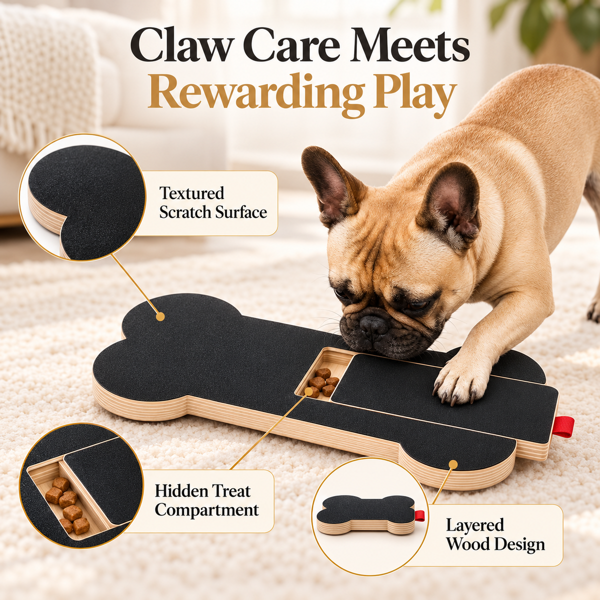 Treat-Reward Dog Scratch Board