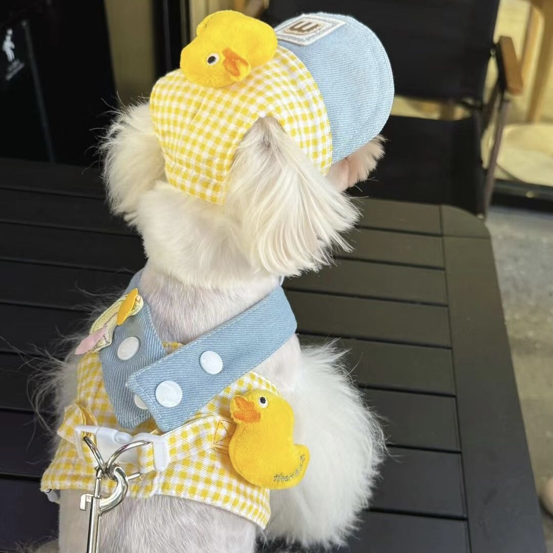 Cute duck Spring and summer pet chest harness