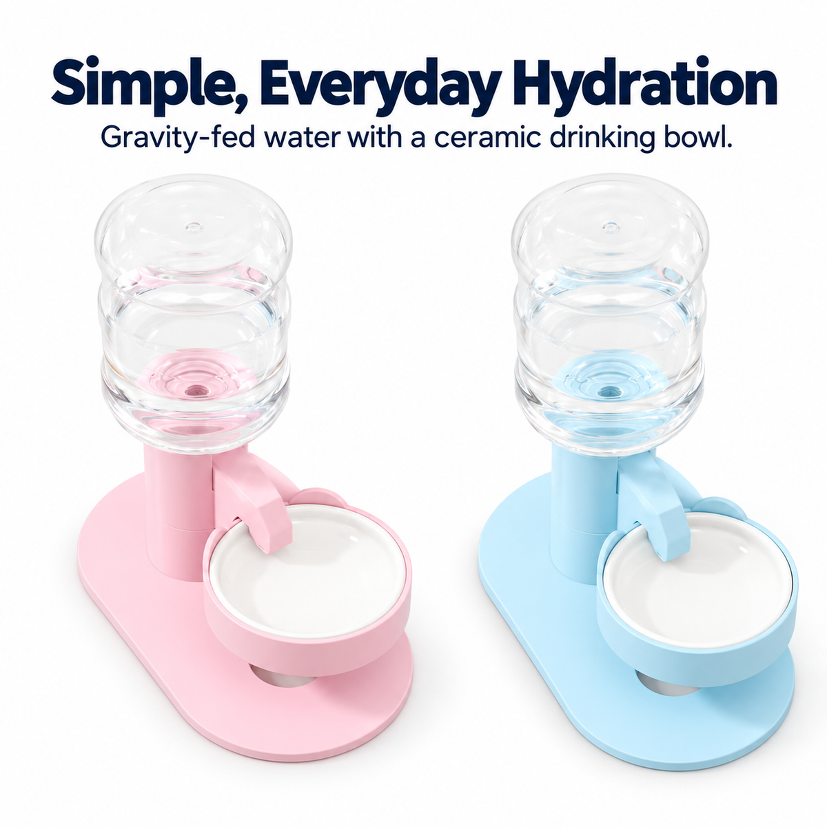 Self-Refilling Pet Water Dispenser – New Design