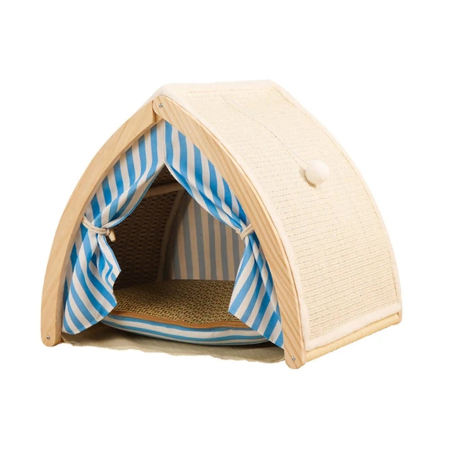 Cat House Tent Shape with Sisal Scratcher