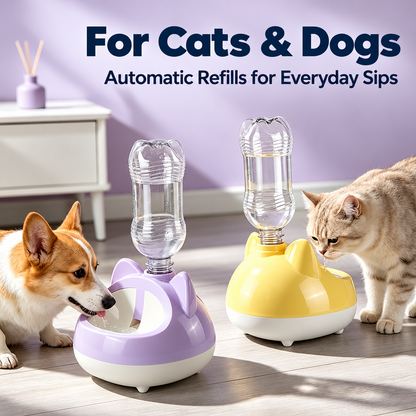 PetsLoveStory® Self-Refilling Pet Water Bowl