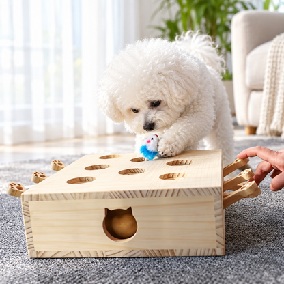 Wooden Whack-a-Mole Pet Game